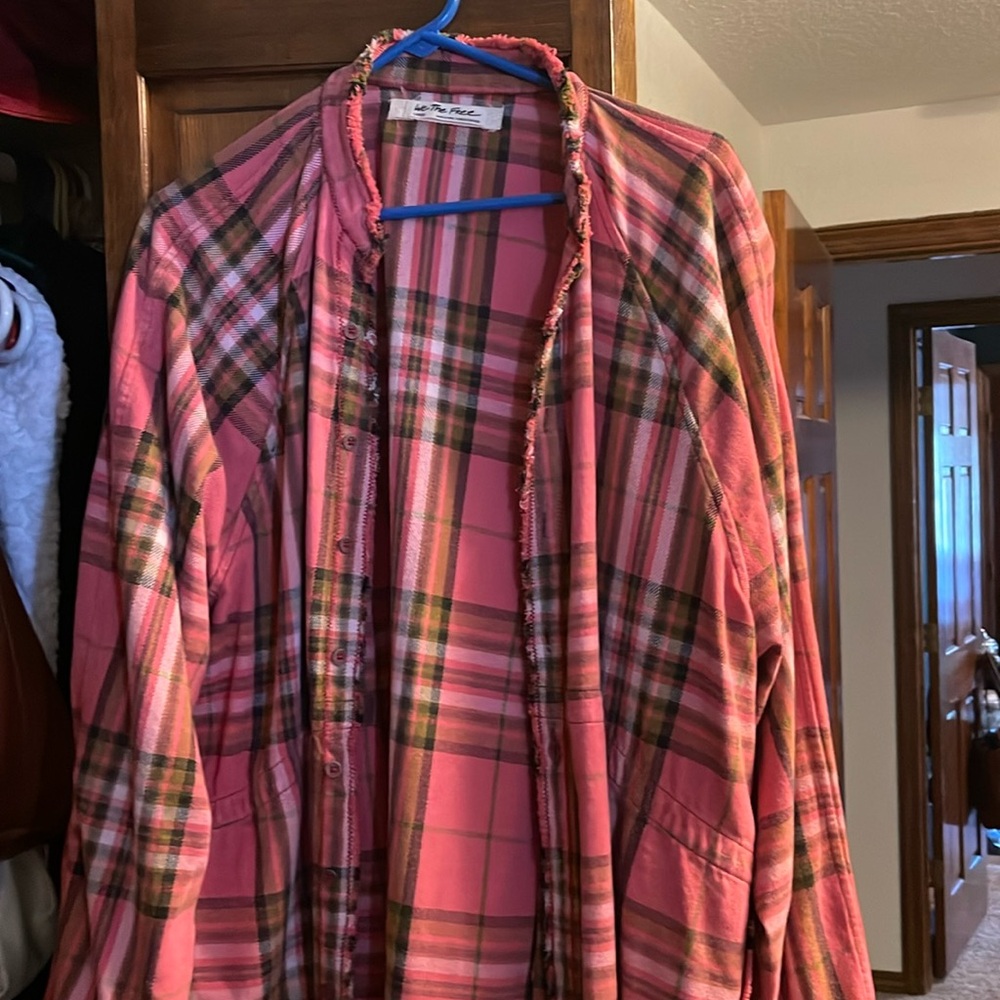 Free People We The Free Summer Daydream Plaid Buttondown